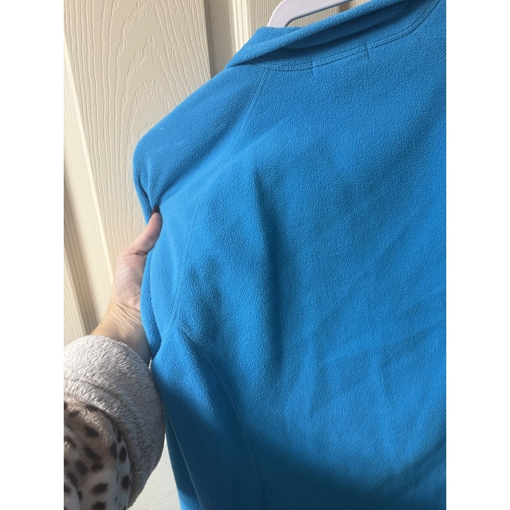 Eddie Bauer Women's Fleece Quarter Zip Pullover Blue Size‎ Large - Picture 8 of 8
